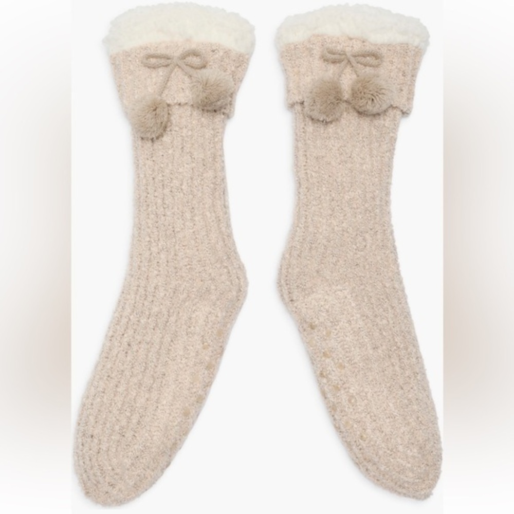 Honeydew Intimates Cream Cozy Socks